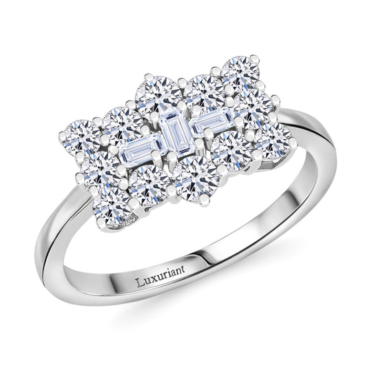 LUXURIANT DIAMOND - Lab Grown Diamant VS-EF SGL zertifiziert Ring 375 Gold (Größe 18.00) ca. 1.00 ct