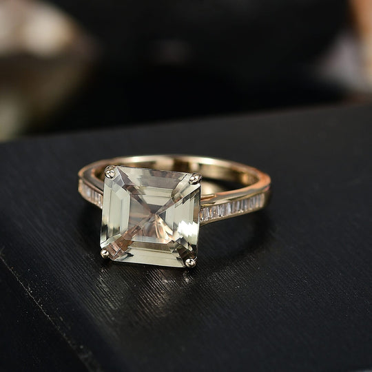 LUXORO AAA Turkizit, Weißer Diamant AGI zertifiziert Ring 585 Gold (Größe 19.00) ca. 6.05 ct