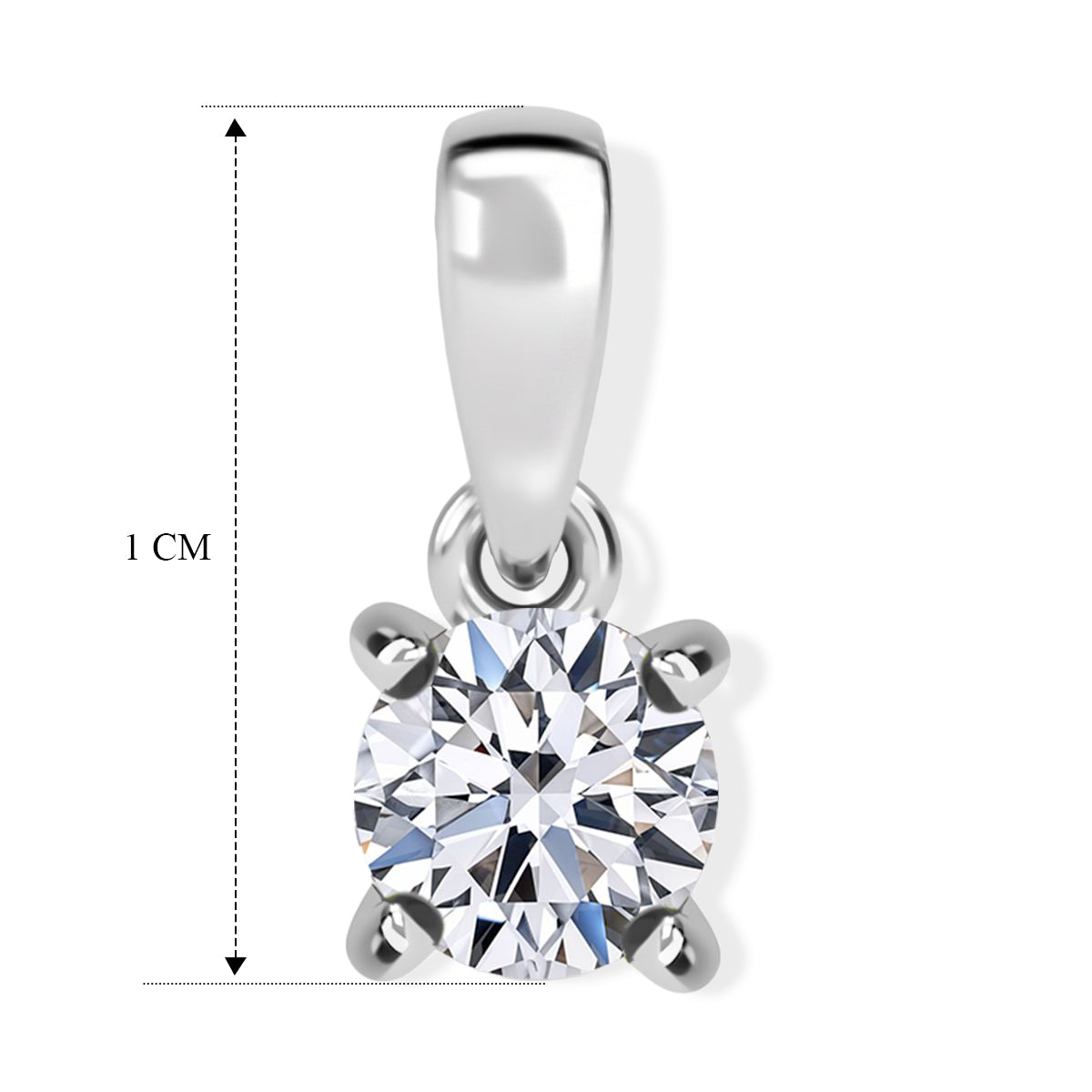 LUXURIANT DIAMOND - Lab Grown Diamant VS-EF SGL zertifiziert Anhänger 950 Platin ca. 0.25 ct