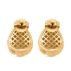 Knotten Design Ohrringe, Messing, ca. 11,68g
