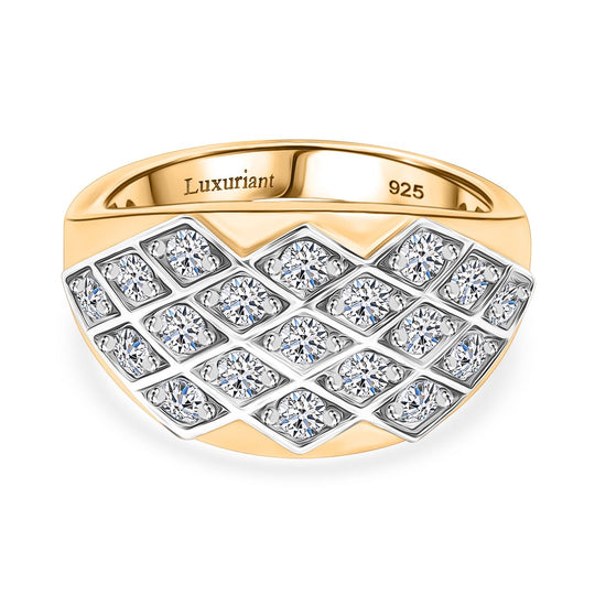 LUXURIANT DIAMOND - Lab Grown Diamant SI-GH Ring 925 Silber rhodiniert (Größe 20.00) ca. 1.00 ct