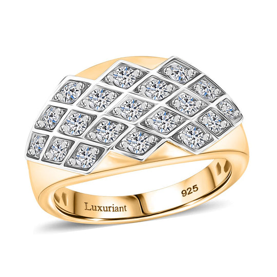 LUXURIANT DIAMOND - Lab Grown Diamant SI-GH Ring 925 Silber rhodiniert (Größe 20.00) ca. 1.00 ct