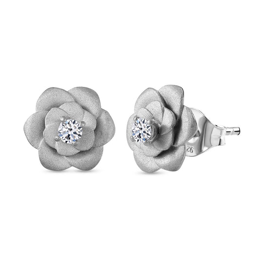 LUXURIANT DIAMOND - Lab Grown Diamant SI-GH Ohrringe 925 Silber rhodiniert ca. 0.20 ct