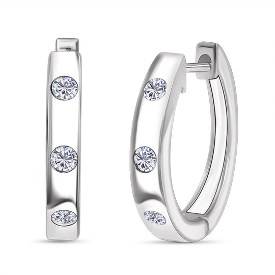 LUXURIANT DIAMOND - Lab Grown Diamant SI-GH Ohrringe 925 Silber ca. 0.33 ct