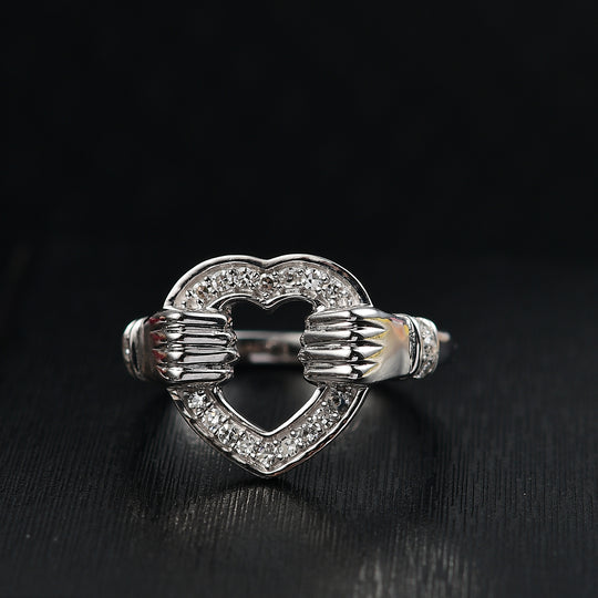 LUXURIANT SI Labor Diamant Ring, 925 Silber 750 Gelbgold Vermeil - 0,25 ct.