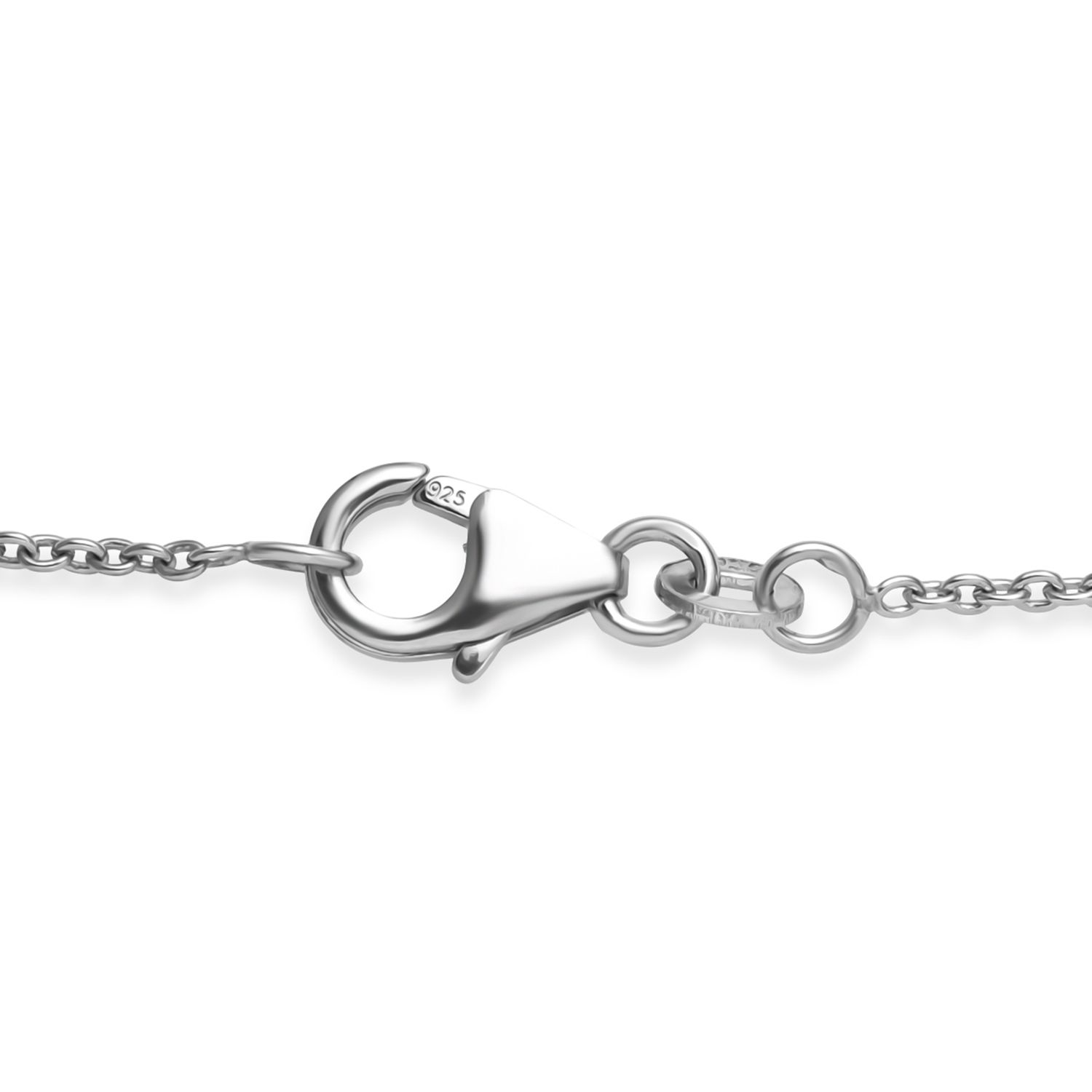 Weiße Süßwasser Perle Halskette ca. 50 cm 925 Silber rhodiniert