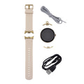 LA99 Smartwatch - 3-in-1 Set, AMOLED Display, Wasserdicht, Bluetooth-Anrufe, GPS-Sportmodi, Gesundheits- und Schlaftracking, OnWear Pro App, CE- & ROHS-zertifiziert, 3,63?cm, Silber