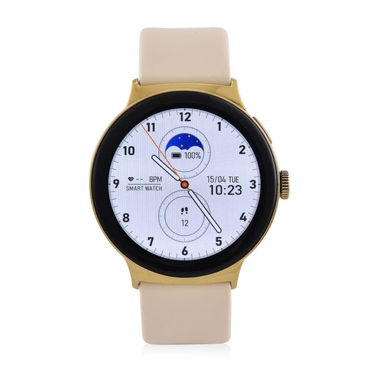 LA99 Smartwatch - 3-in-1 Set, AMOLED Display, Wasserdicht, Bluetooth-Anrufe, GPS-Sportmodi, Gesundheits- und Schlaftracking, OnWear Pro App, CE- & ROHS-zertifiziert, 3,63?cm, Silber
