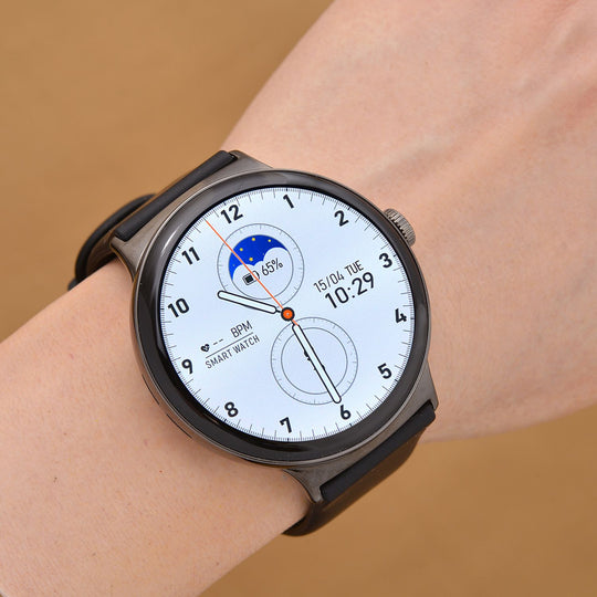 LA99 Smartwatch - 3-in-1 Set, AMOLED Display, Wasserdicht, Bluetooth-Anrufe, GPS-Sportmodi, Gesundheits- und Schlaftracking, OnWear Pro App, CE- & ROHS-zertifiziert, 3,63?cm, Schwarz