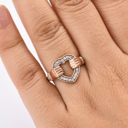 LUXURIANT DIAMOND - Lab Grown Diamant SI-GH Ring 925 Silber (Größe 21.00) ca. 0,25 ct