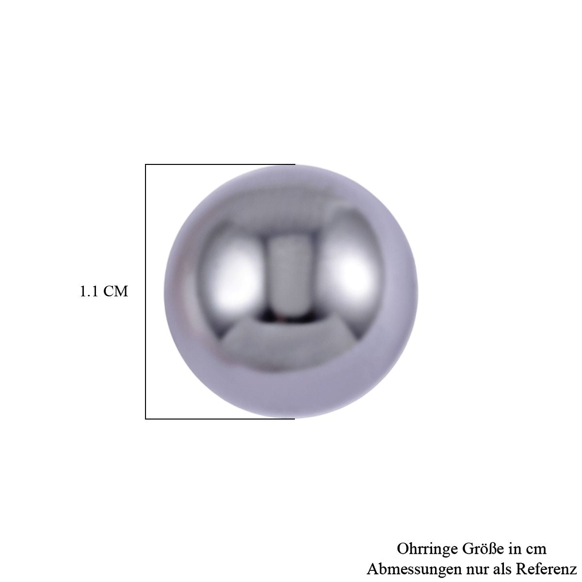 Terahertz Ohrringe 925 Silber rhodiniert ca. 10.00 ct