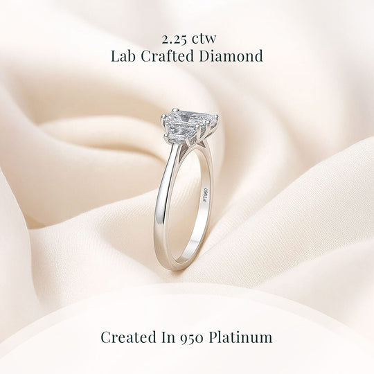 LUXURIANT DIAMOND - Lab Grown Diamant Ring 950 Platin (Größe 17.00) (7-8 Werktage Lieferzeit) ca. 2.00 ct