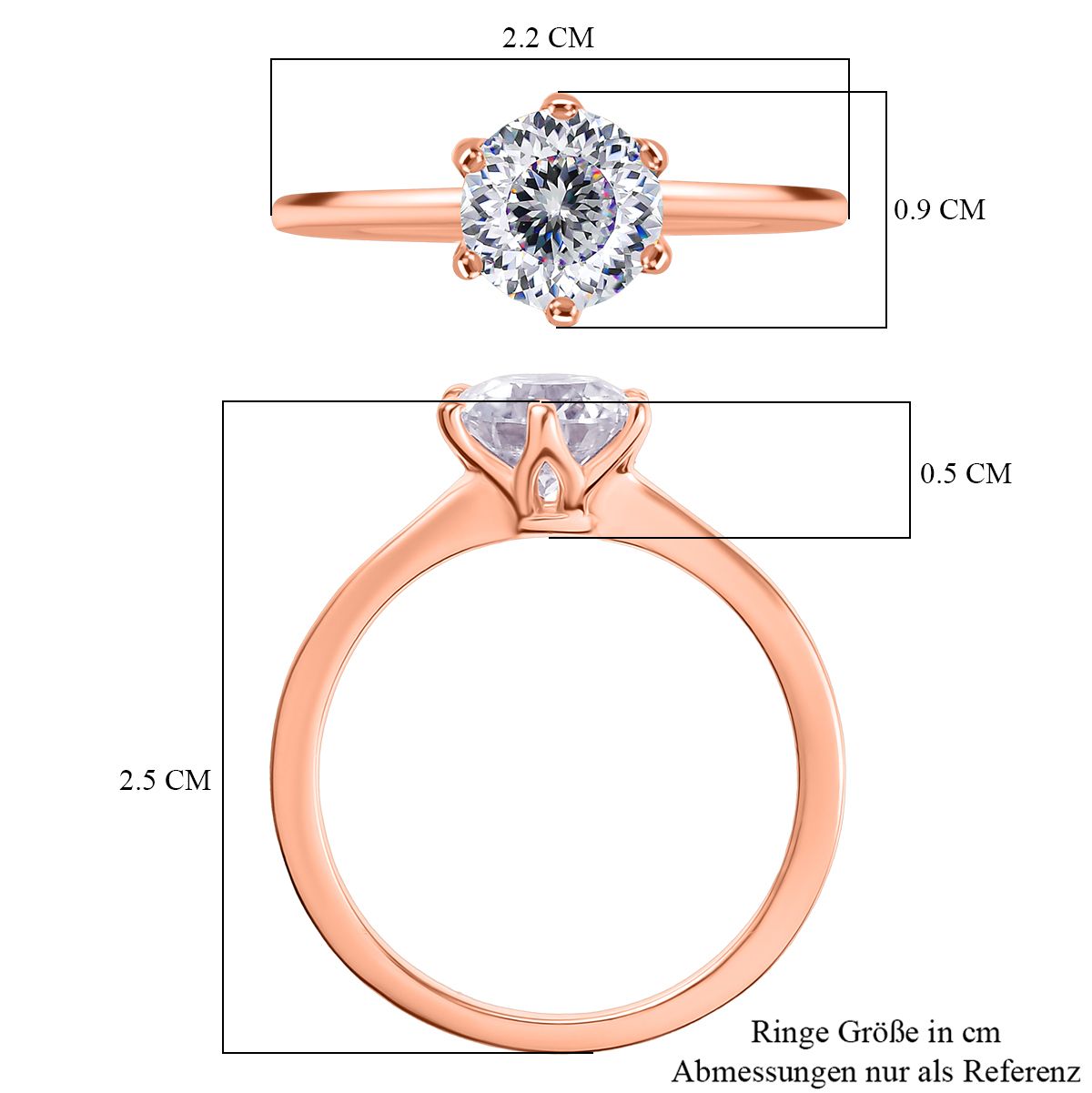 E-Überzug Roségold
