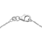 Moissanit Halskette ca. 45 cm 925 Silber rhodiniert ca. 2.03 ct