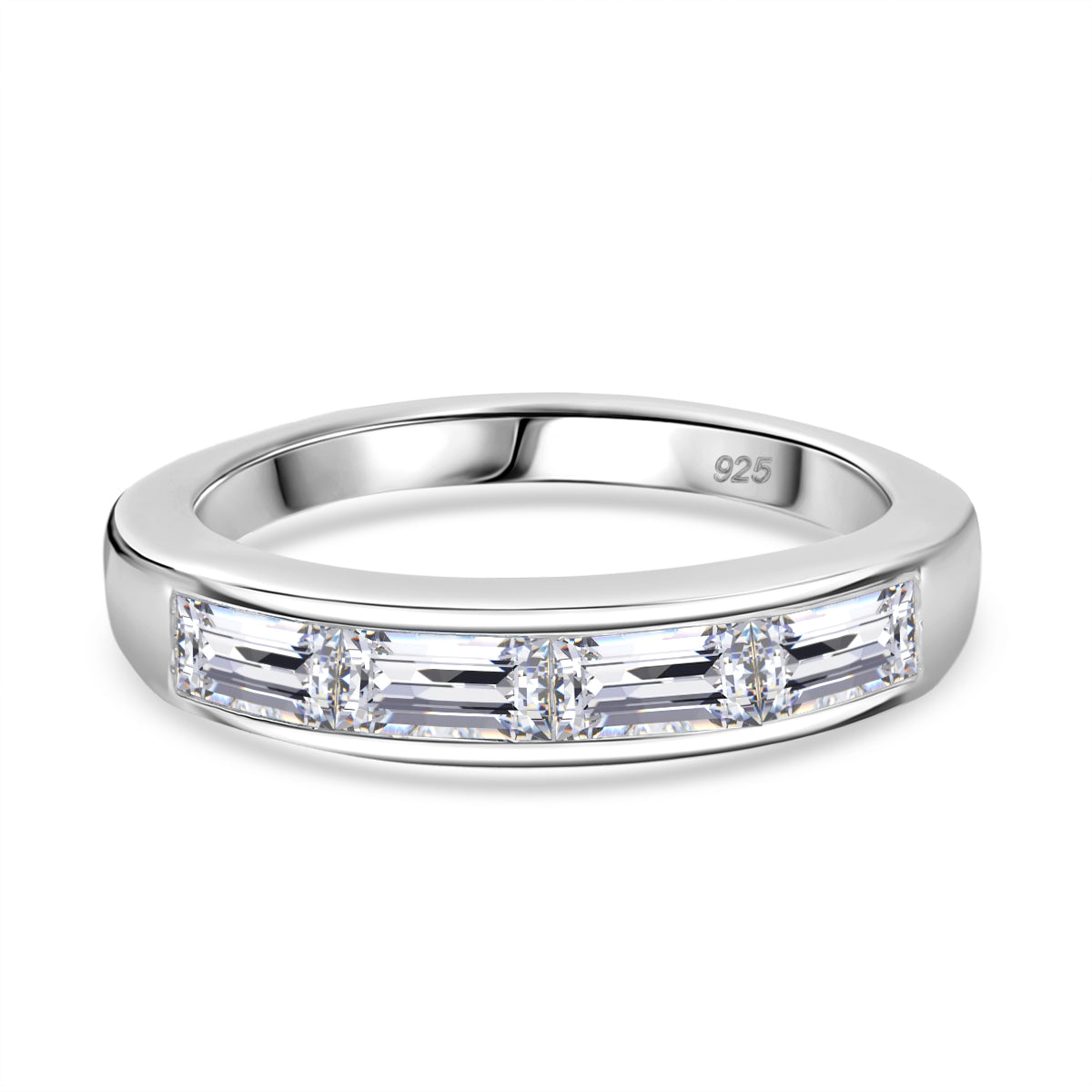 Moissanit Ring 925 Silber ca. 1,12 ct