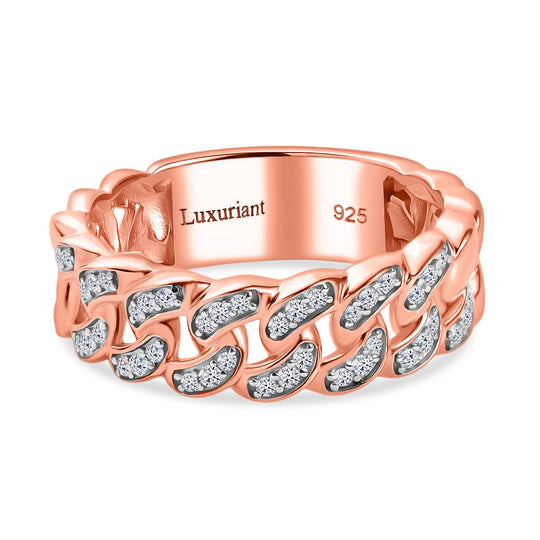 LUXURIANT DIAMOND - Lab Grown Diamant SI-GH Ring 925 Silber (Größe 21.00) ca. 0.25 ct