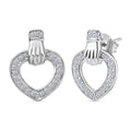 LUXURIANT SI-GH Labor Diamant Ohrringe, 925 Silber rhodiniert - 0,50 ct.