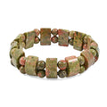 Flexibles Regenbogen Picasso Jaspis Armband - 142,50 ct.