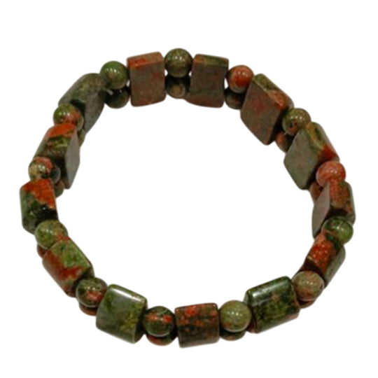 Regenbogen-Picasso Jaspis Armband, flexibel, ca. 142.50 ct