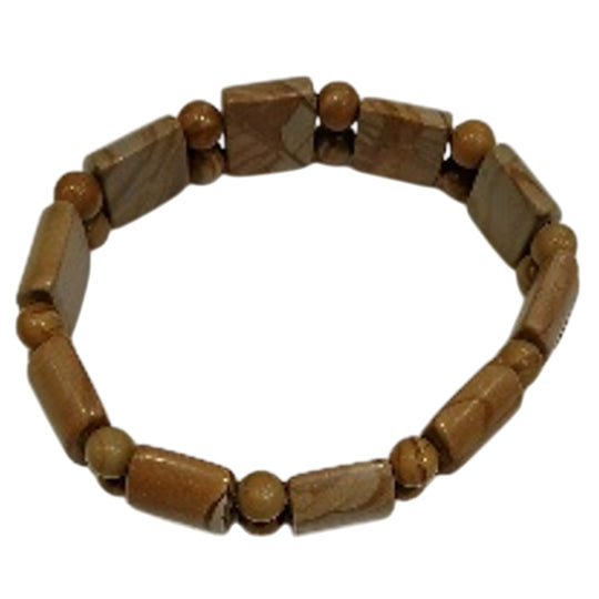 Regenbogen-Picasso Jaspis Armband, flexibel, ca. 142.50 ct