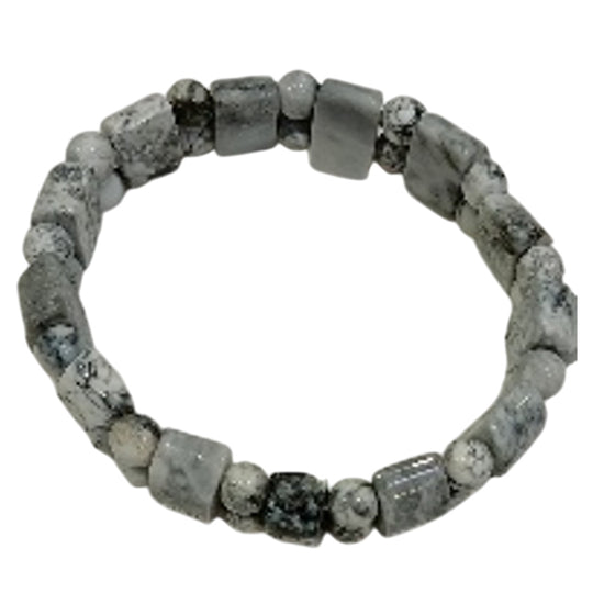 Regenbogen-Picasso Jaspis Armband, flexibel, ca. 142.50 ct