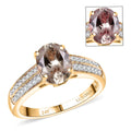 LUXORO AAA Turkizit, Weißer Diamant Ring 585 Gold (Größe 17.00) ca. 2,30 ct