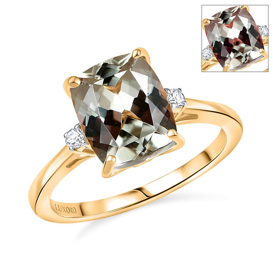 LUXORO AAA Turkizit, Weißer Diamant AGI zertifiziert Ring 585 Gold (Größe 20.00) ca. 3.60 ct