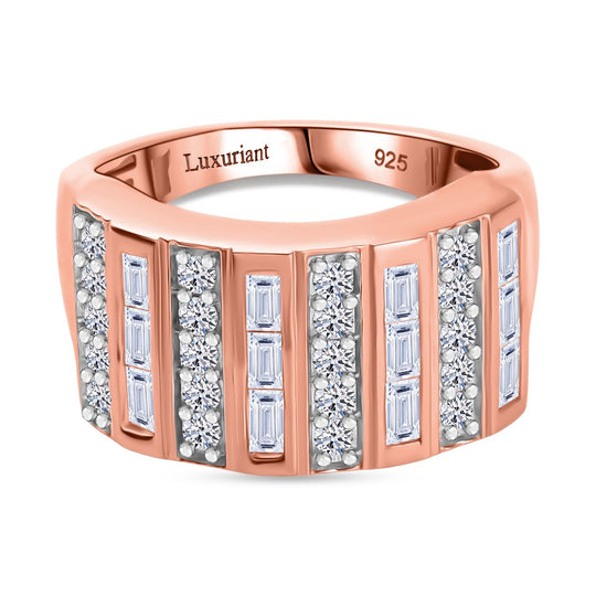 LUXURIANT DIAMOND - Lab Grown Diamant SI-GH SGL zertifiziert Ring 925 Silber (Größe 17.00) ca. 1,00 ct