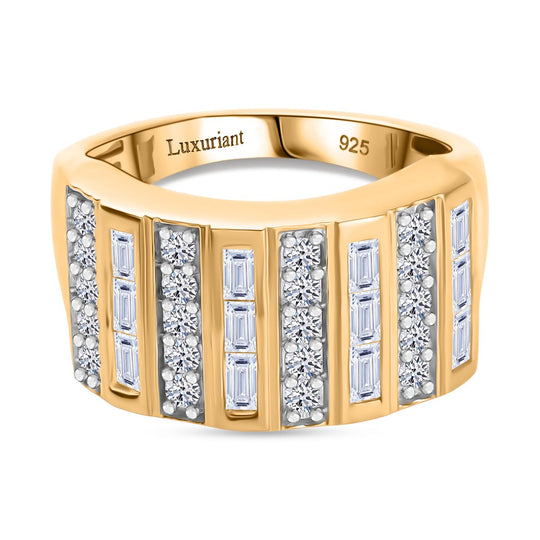 LUXURIANT DIAMOND - Lab Grown Diamant SI-GH SGL zertifiziert Ring 925 Silber (Größe 17.00) ca. 1,00 ct