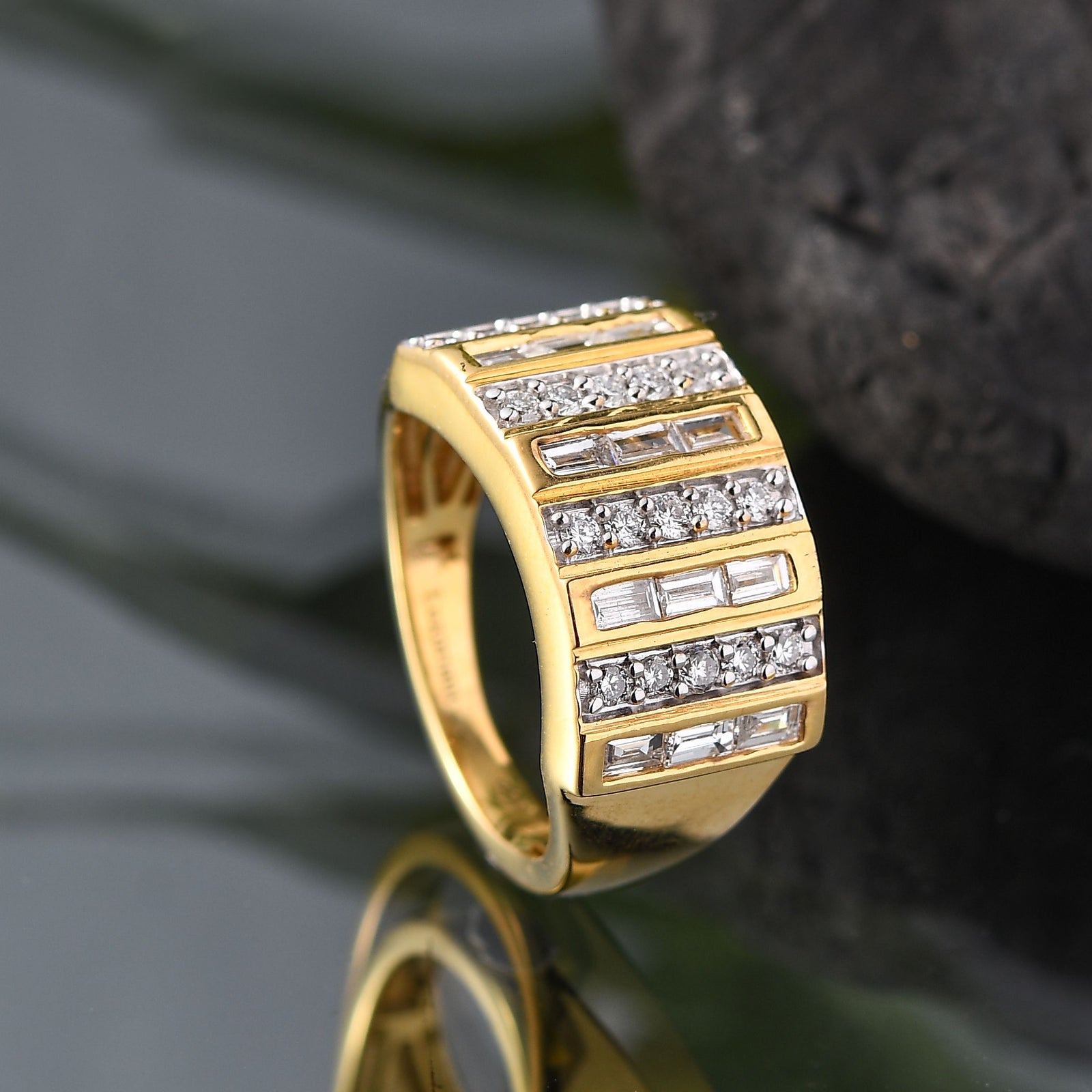 Rhodiniert und 750 Gelbgold Vermeil