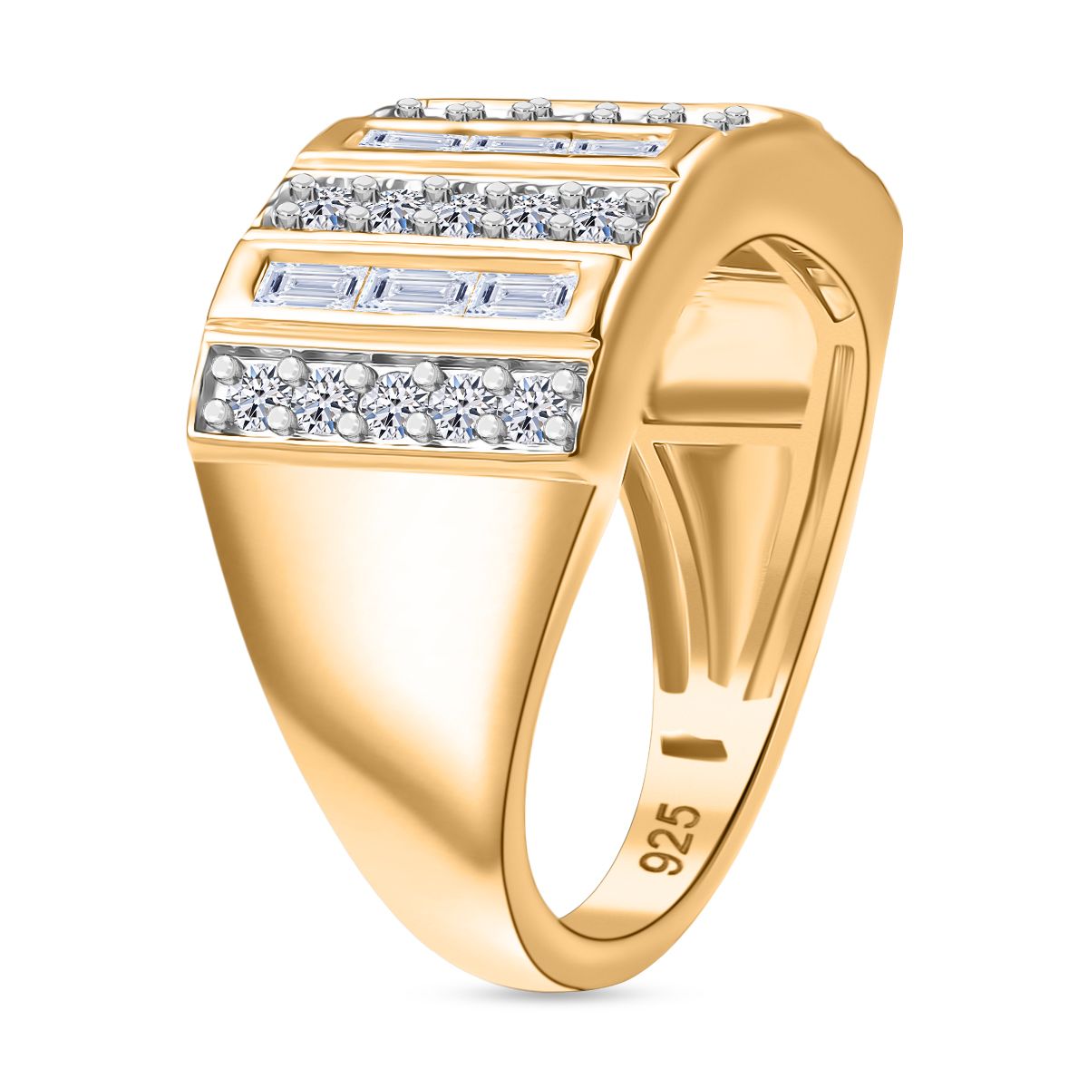 Rhodiniert und 750 Gelbgold Vermeil
