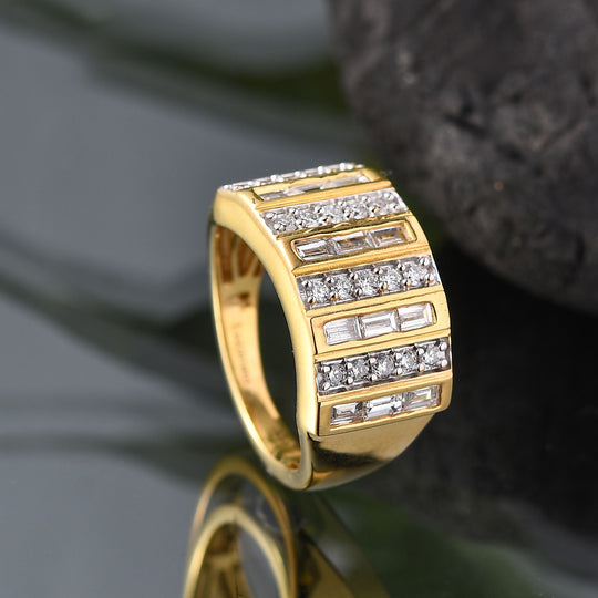 LUXURIANT DIAMOND - Lab Grown Diamant SI-GH SGL zertifiziert Ring 925 Silber (Größe 17.00) ca. 1,00 ct