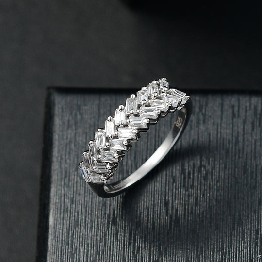 LUXURIANT DIAMOND - Lab Grown Diamant SI Ring 925 Silber rhodiniert (Größe 19.00) ca. 0.56 ct