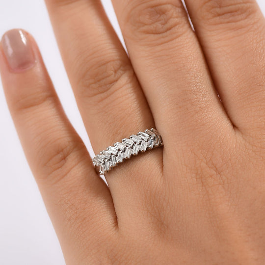 LUXURIANT DIAMOND - Lab Grown Diamant SI Ring 925 Silber rhodiniert (Größe 19.00) ca. 0.56 ct