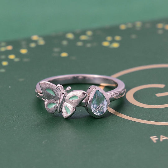 GP Trionfo Kollektion - Himmelblauer Topas, Kanchanaburi Blauer Saphir Ring, 925 Silber rhodiniert (Größe 20.00) ca. 0.55 ct