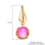 Ohrringe 925 Silber 750 Gelb Vergoldet ca. 3,01 ct.