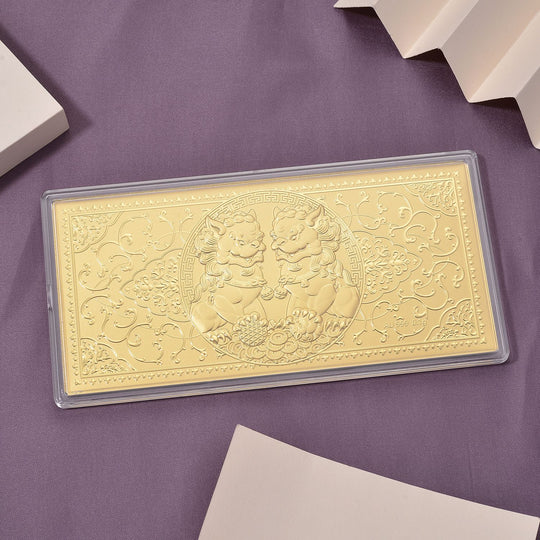 999er Gold-Plättchen mit Kreuzdesign, 100mg