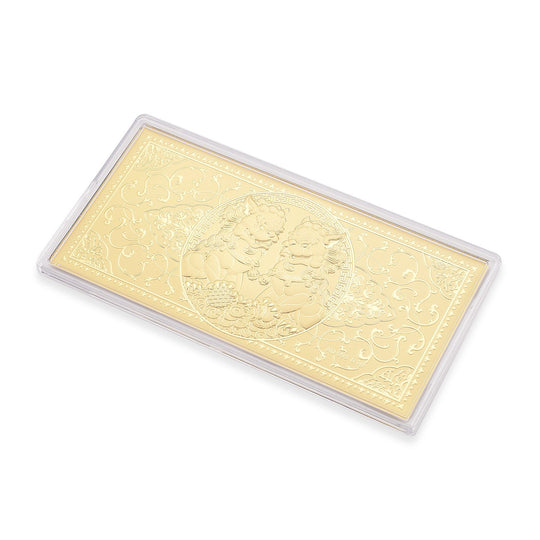999er Gold-Plättchen mit Kreuzdesign, 100mg