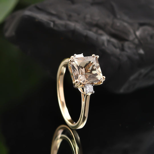 LUXORO AAA Turkizit, Weißer Diamant AGI zertifiziert Ring 585 Gold (Größe 17.00) ca. 3.77 ct