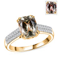 LUXORO AAA Turkizit, Weißer Diamant Ring 585 Gold (Größe 17.00) ca. 2,60 ct