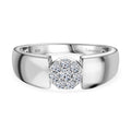 LUXURIANT DIAMOND - Lab Grown Diamant SI-GH Ring 925 Silber platiniert (Größe 16.00) (10-15 Werktage Lieferzeit) ca. 0.25 ct