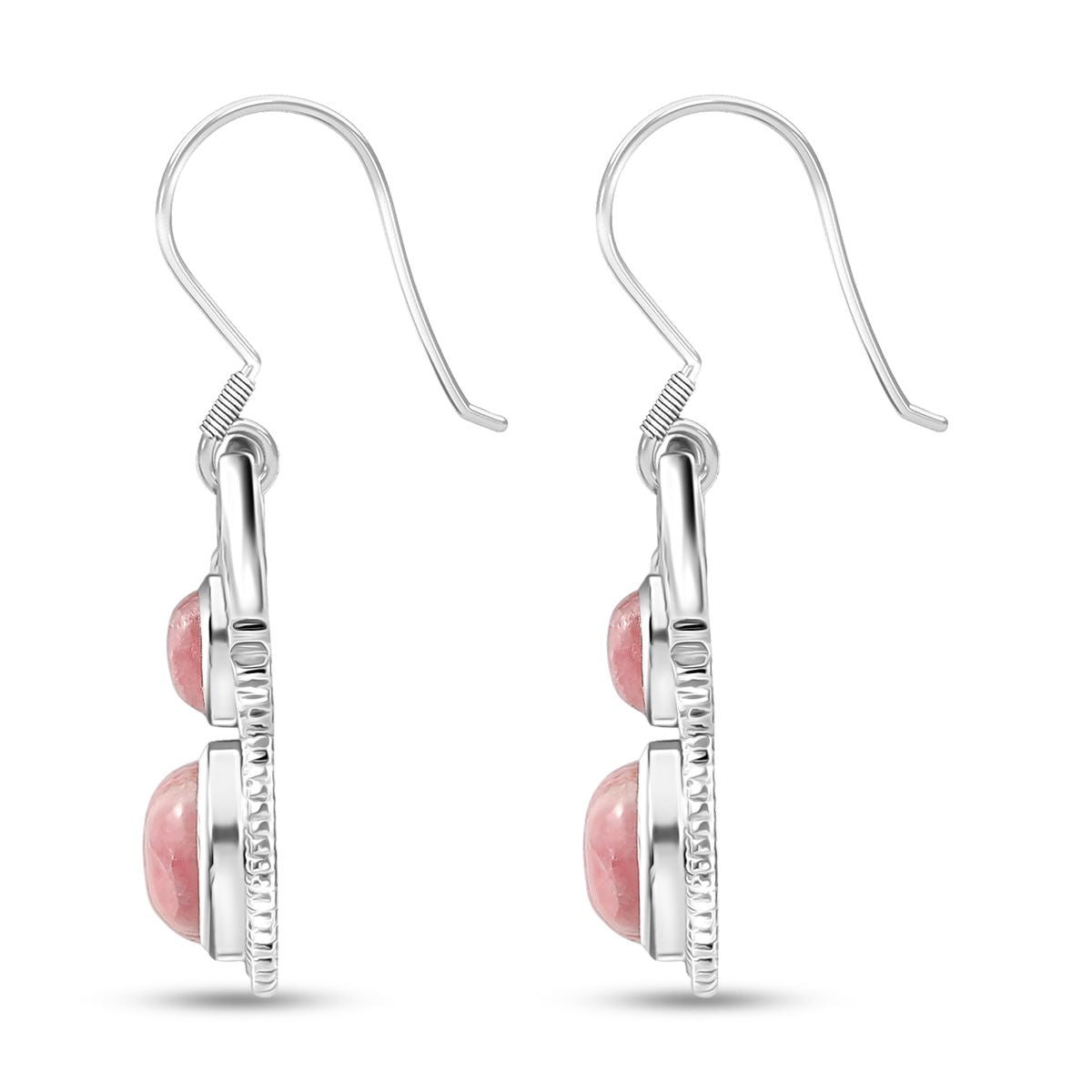 D’joy AAA Rhodochrosit Ohrringe 925 Silber rhodiniert ca. 7.13 ct