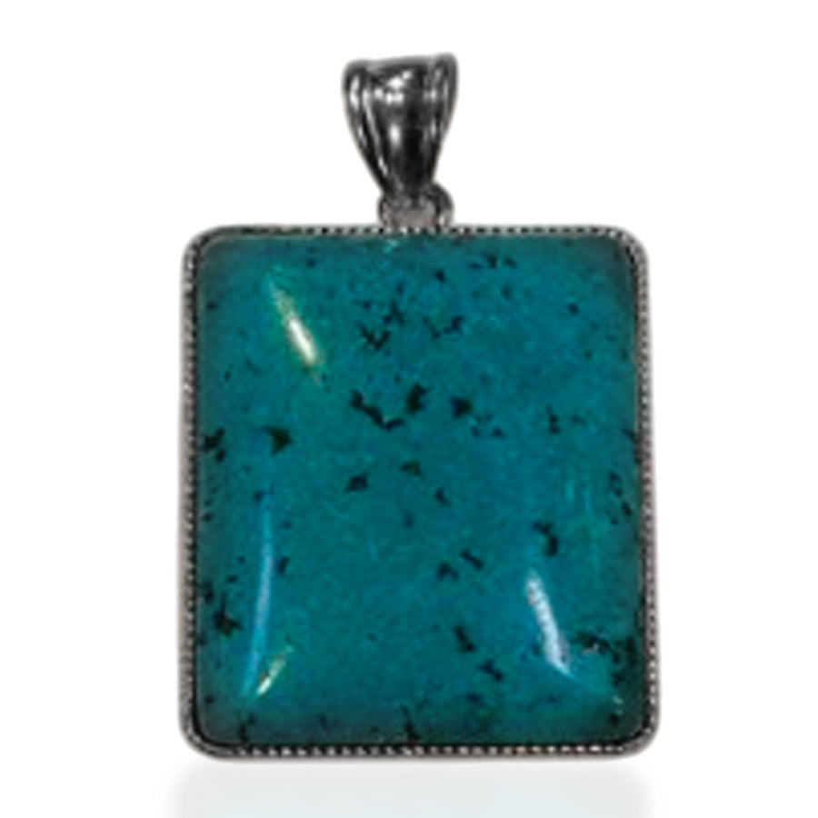 Chrysokoll-Jaspis Anhänger ca. 120,00 ct.