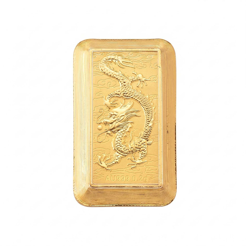 999er Goldfolie mit Drache, 200 mg