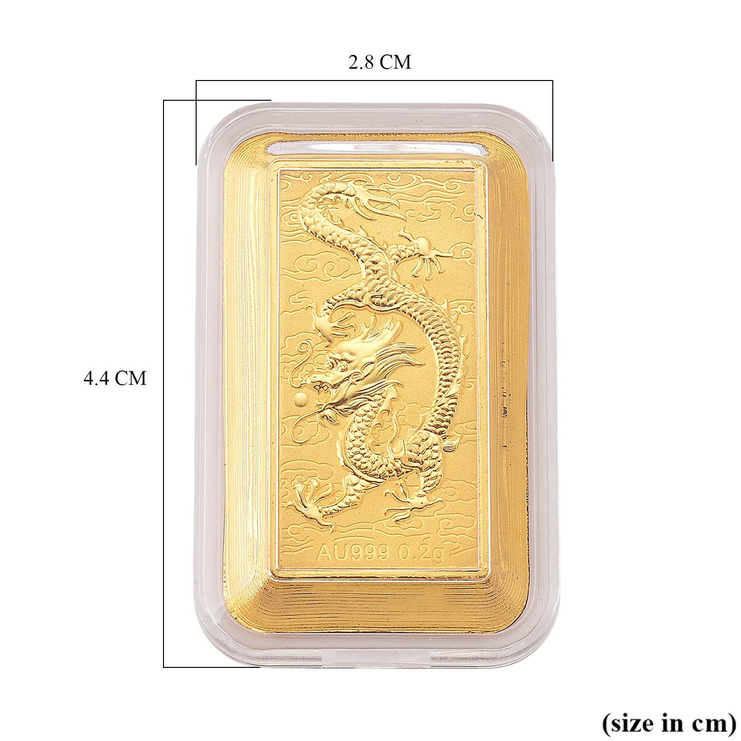 999er Goldfolie mit Drache, 200 mg