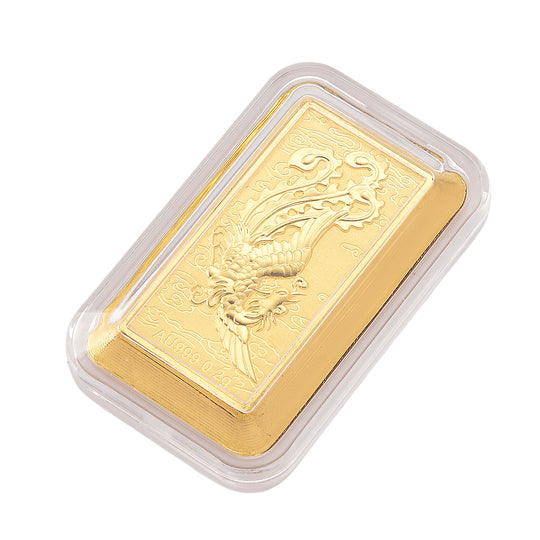 999er Goldfolie mit Phoenix, 200 mg