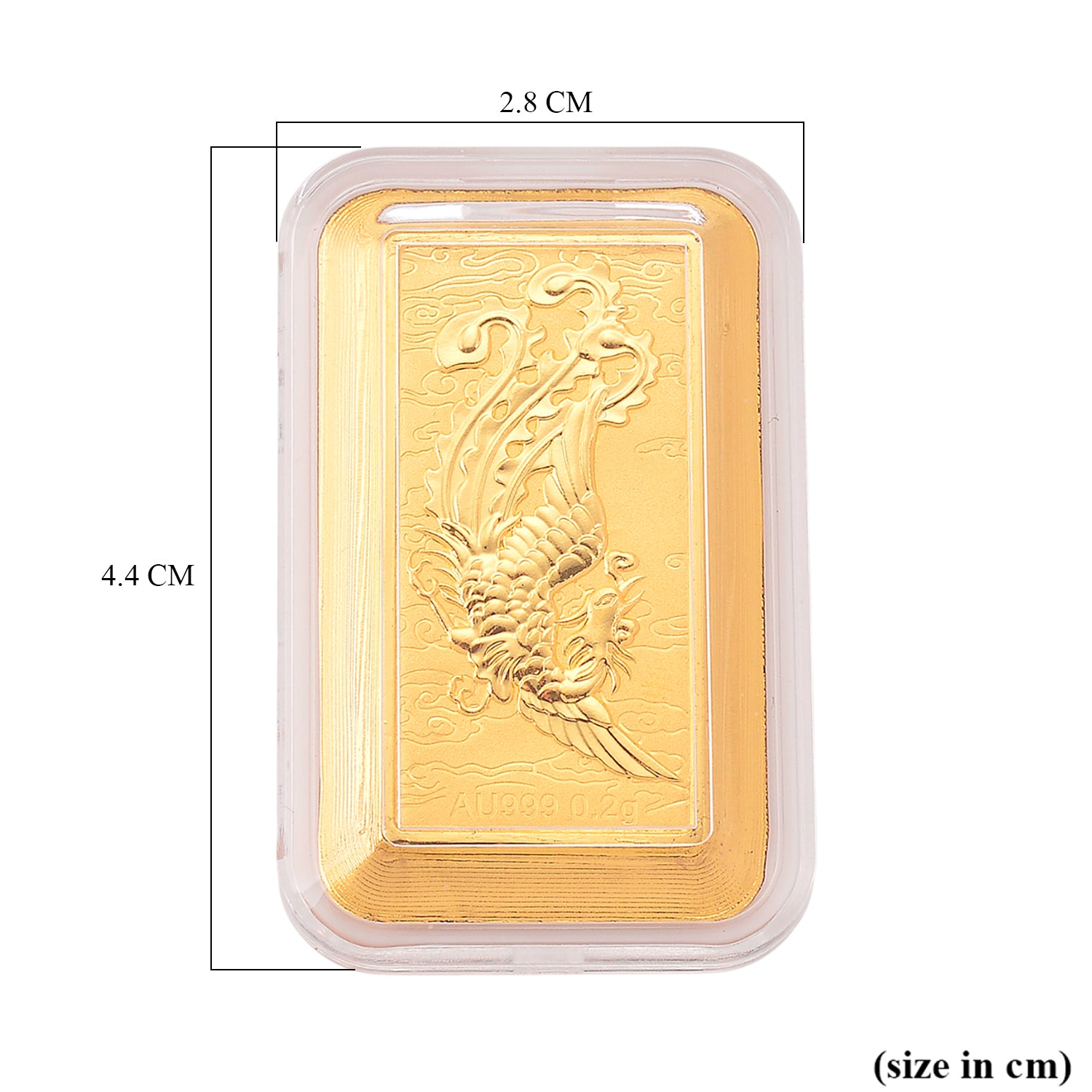 999er Goldfolie mit Phoenix, 200 mg