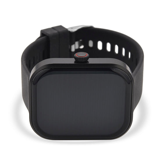 G21 Smartwatch, 2.01 Zoll HD Display, Pink-Schwarzes Silikonarmband
