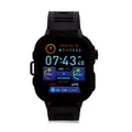 H19 Smartwatch, 2.01 Zoll HD-Display, Schwarzes Silikonarmband