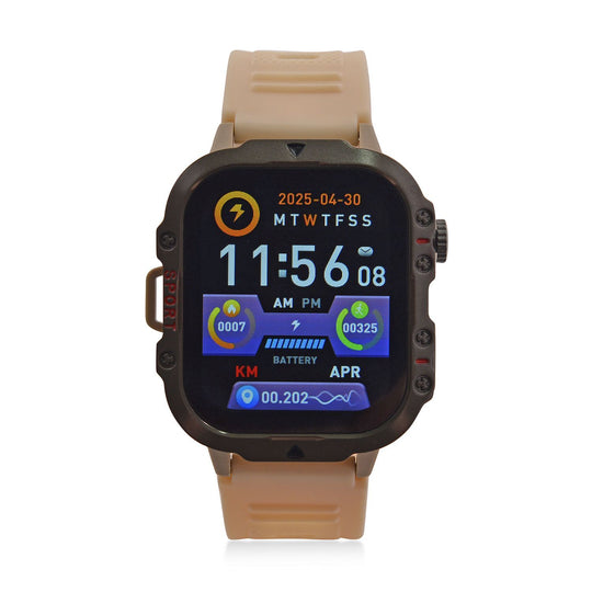 H19 Smartwatch, 2.01 Zoll HD-Display, Schwarzes Silikonarmband